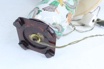 Lot 178 - A pair of Chinese famille verte vases...