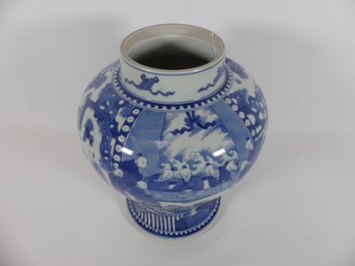 Lot 171 - A Chinese blue and white ‘hundred-boys’ jar,...