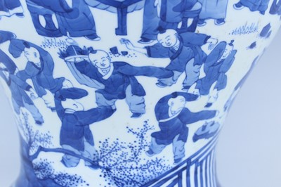 Lot 171 - A Chinese blue and white ‘hundred-boys’ jar,...