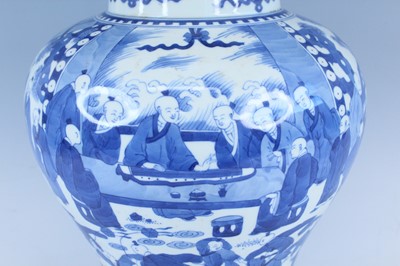 Lot 171 - A Chinese blue and white ‘hundred-boys’ jar,...