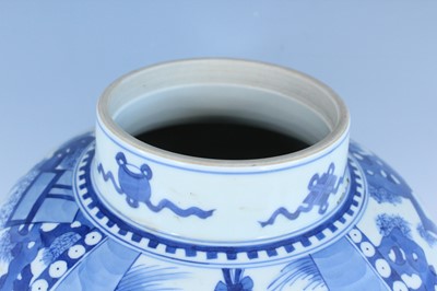 Lot 171 - A Chinese blue and white ‘hundred-boys’ jar,...