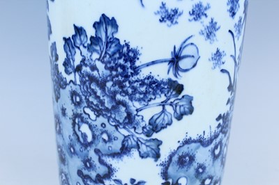 Lot 23 - A Chinese blue and white cylindrical vase, in...