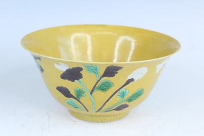 Lot 181 - Two Chinese floral-decorated bowls, Qing...