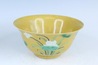 Lot 181 - Two Chinese floral-decorated bowls, Qing...