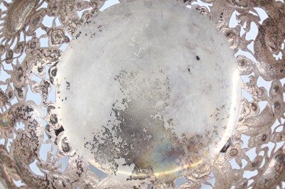 Lot 60 - A Chinese export silver tripod bowl with...