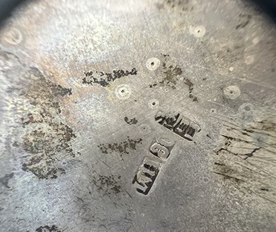 Lot 60 - A Chinese export silver tripod bowl with...