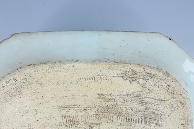 Lot 14 - A Chinese blue and white meat plate, Qing...