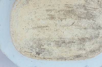 Lot 14 - A Chinese blue and white meat plate, Qing...