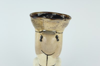 Lot 128 - A pair of Chinese Cizhou-type boy-form oil...