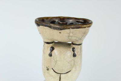 Lot 128 - A pair of Chinese Cizhou-type boy-form oil...