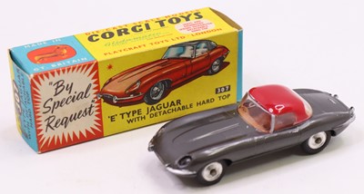Lot 1355 - Corgi Toys No. 307 E-type Jaguar E Type with...