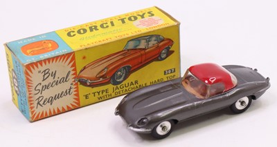Lot 1356 - Corgi Toys No. 307 E-type Jaguar E Type with...