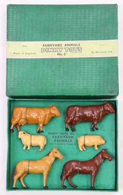 Lot 1082 - Dinky Toys Farmyard Animals Set No.2. Original...