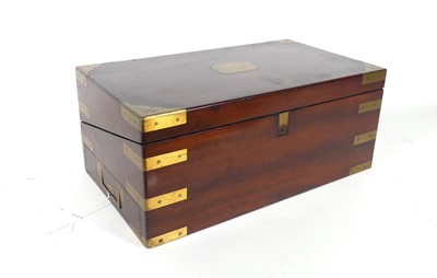 Lot 116 - A 19th century mahogany brass bound writing...