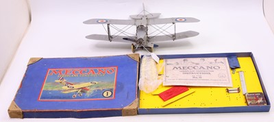 Lot 1862 - Meccano Aeroplane Constructor No.1 set, 1930s,...