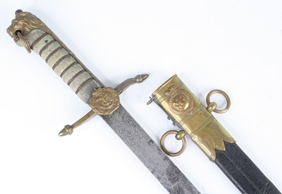 Lot 501 - A Victorian Naval Midshipman's dirk, the 45cm...