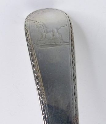 Lot 2097 - A George III silver ladle, in the Old English...