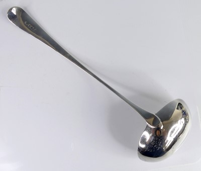 Lot 2096 - A George III silver ladle, in the Old English...