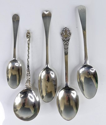 Lot 2139 - A George II silver dessert spoon, in the...