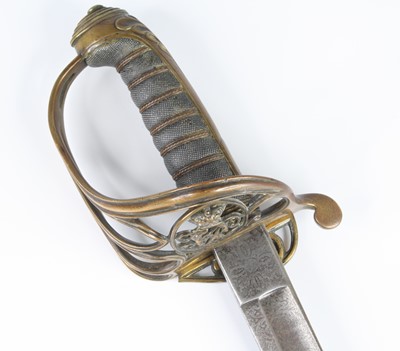 Lot 518 - A British 1822 pattern sword, having an 82cm...