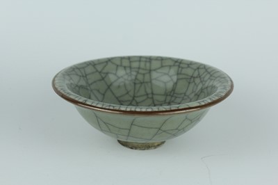Lot 104 - A group of three Chinese celadon bowls, Ming...