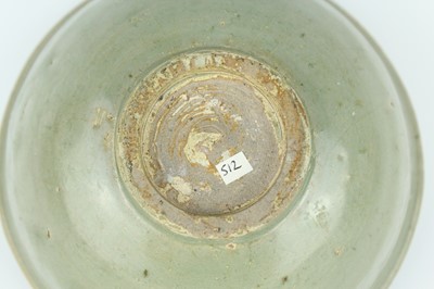 Lot 102 - A Chinese Longquan celadon bowl, Yuan to Ming...
