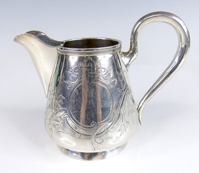 Lot 2173 - An early 20th century Russian silver milk jug,...