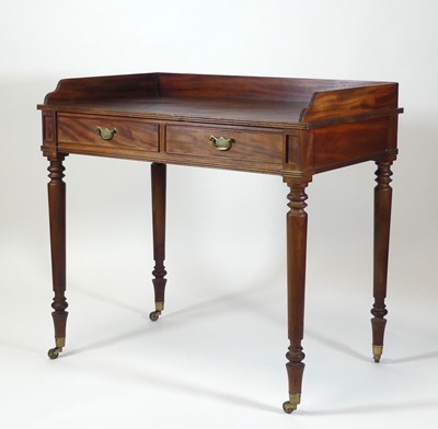 Lot 2515 - A George IV mahogany side table, the top...