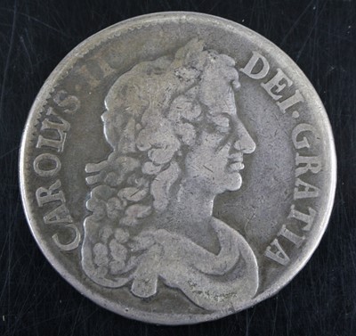 Lot 3003 - England, 1676 crown, Charles II third laureate...