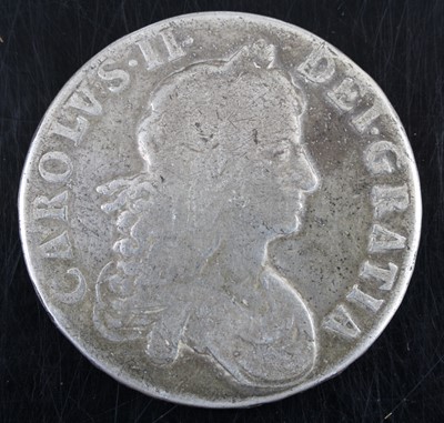 Lot 3004 - England, 1668 crown, Charles II second...