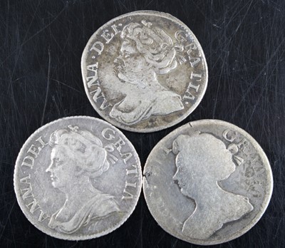 Lot 3010 - Great Britain, 1711 sixpence, obv: Queen Anne...