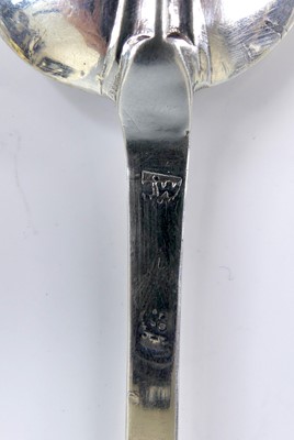 Lot 2065 - A 17th century silver trefid spoon, in the...
