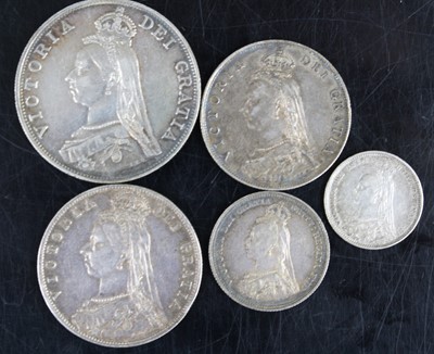 Lot 3012 - Great Britain, 1887 double florin, obv:...