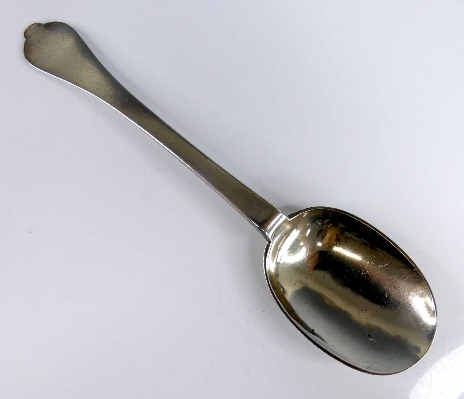 Lot 2066 - A William III silver trefid spoon, in the...