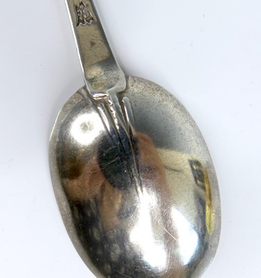 Lot 2066 - A William III silver trefid spoon, in the...