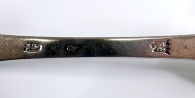 Lot 2066 - A William III silver trefid spoon, in the...