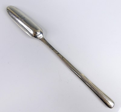 Lot 2077 - A George II/III silver double-ended bone...