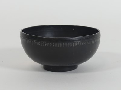 Lot 318 - An African bronze footed bowl, with inlaid...