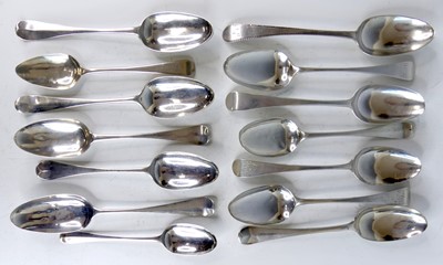 Lot 2205 - A collection of 18th and 19th century silver...