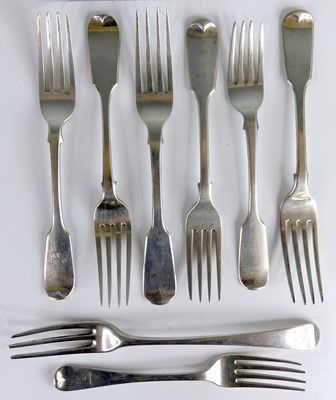 Lot 2210 - A collection of 19th century silver dessert...