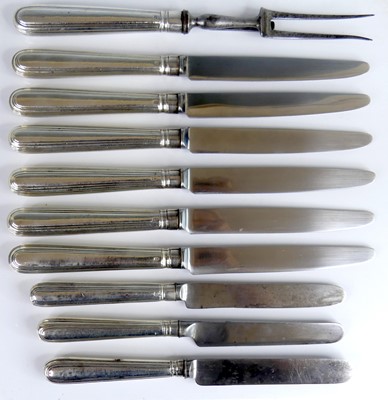 Lot 2145 - A matched set of six 19th century silver...