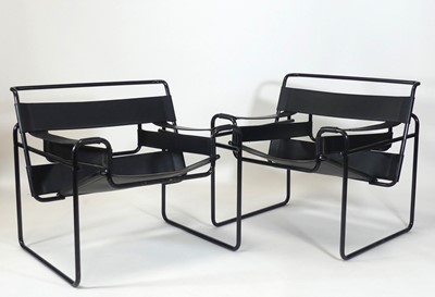 Lot 404 - After Marcel Breuer - a pair of 'Wassily'...