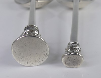Lot 2070 - A George II silver seal-top spoon, having...