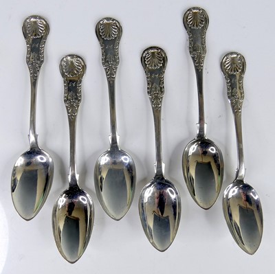 Lot 2204 - A set of six Victorian Scottish silver...