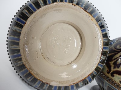 Lot 2 - Frank Butler for Doulton Lambeth, a near pair...