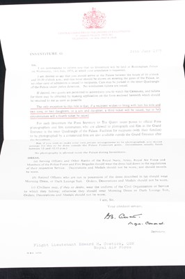 Lot 651 - Flight Lieutenant Edward "Ted" Costick, an...