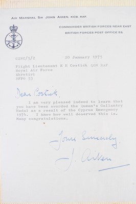 Lot 651 - Flight Lieutenant Edward "Ted" Costick, an...