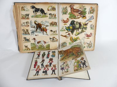 Lot 488 - An Edwardian scrapbook album containing a...