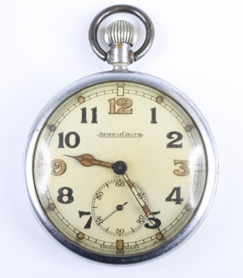 Lot 700 - A Jaeger-LeCoultre military issue nickel cased...