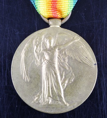 Lot 612 - A WW I Victory Medal, naming 15468 CPL. P....